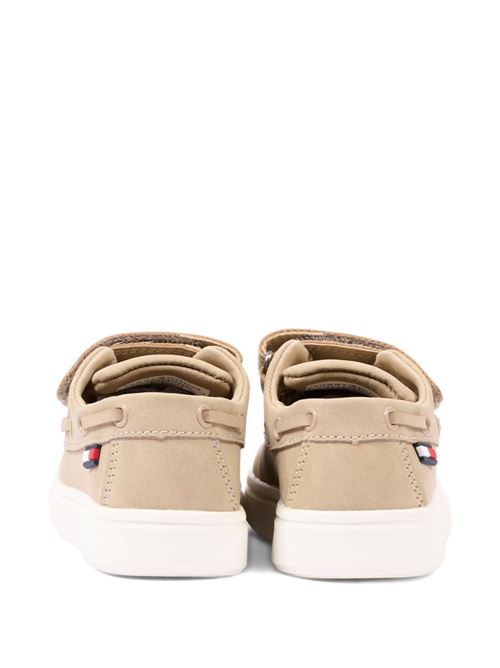 Sneakers bambino Tommy Hilfiger beige basse con velcro TOMMY HILFIGER KIDS | T1B4343400315500